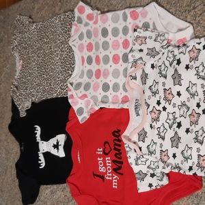 Five 18M Cute Bodysuits